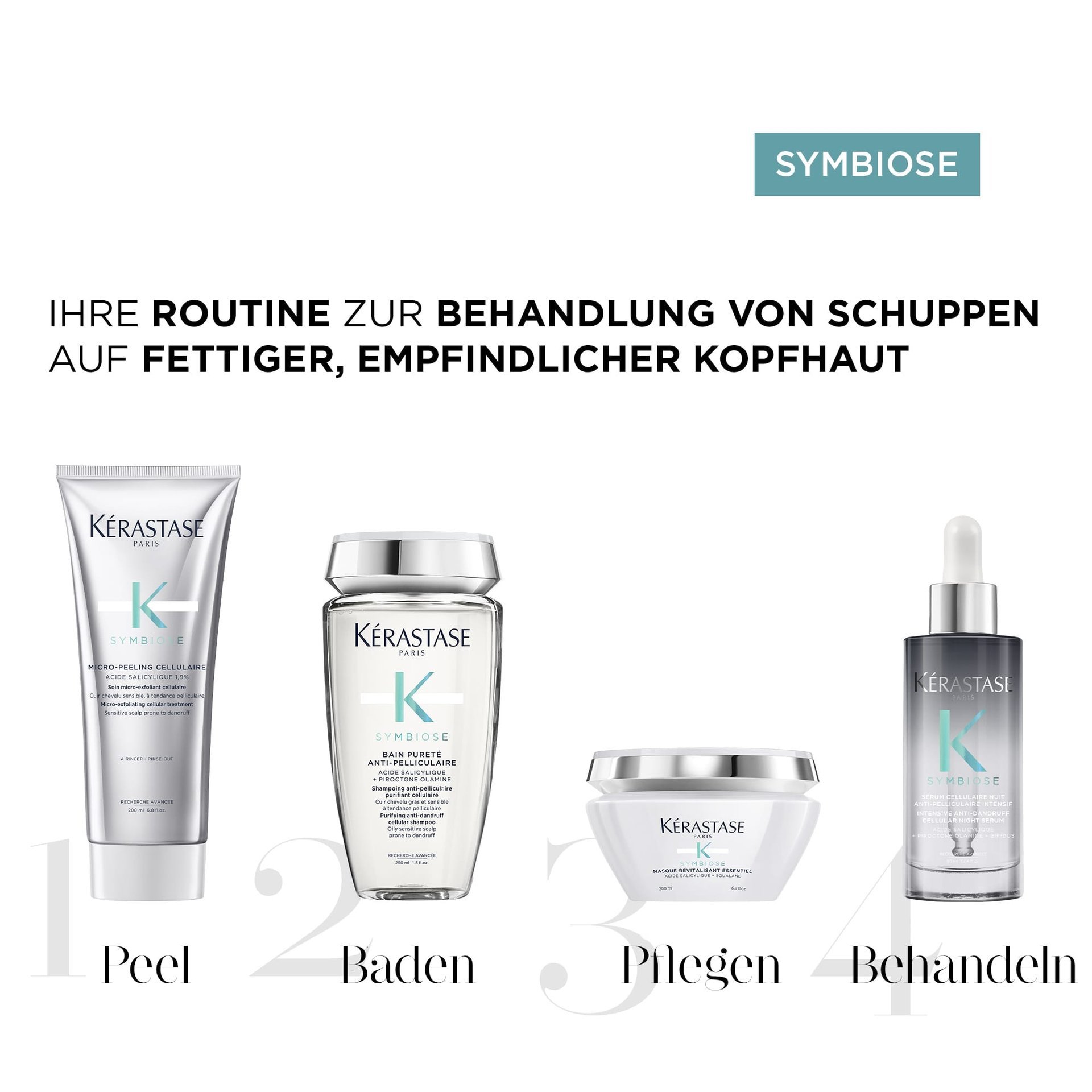 Symbiose – Routine to fight dandruff on oily scalp